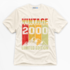 Vintage 2000 Limited Edition Premium Graphic T-Shirt - Birthday catona-1099-v2