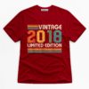 Vintage 2018 Limited Edition Premium Graphic T-Shirt - Birthday catona-1101-v3