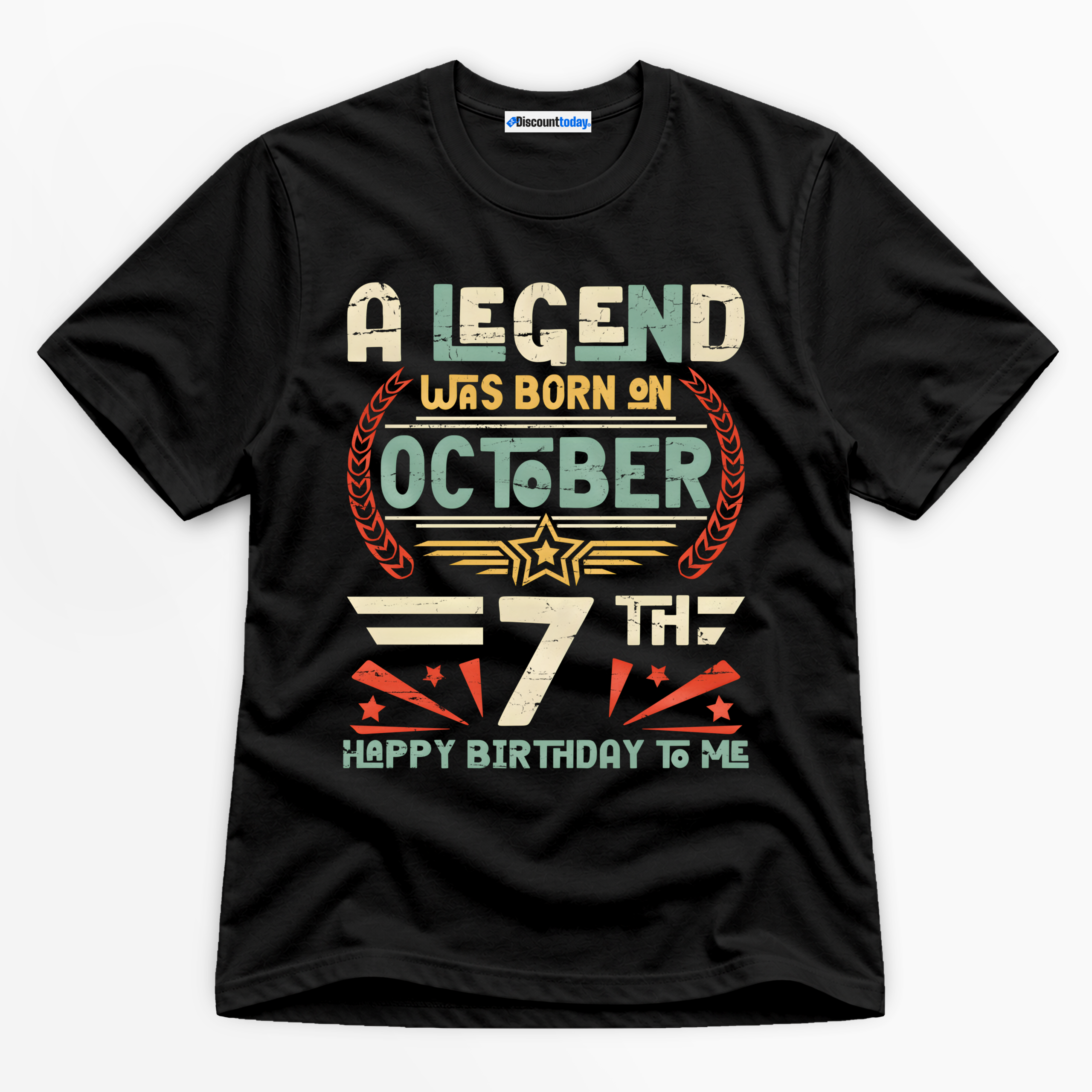 A Legend Was Born on October 7th Premium Graphic T-Shirt - Birthday catona-1113