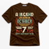 A Legend Was Born on October 7th Premium Graphic T-Shirt - Birthday catona-1113-v4