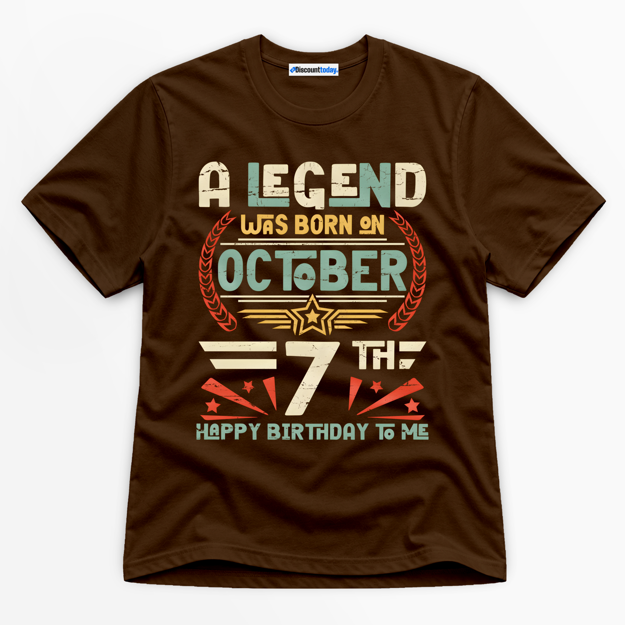 A Legend Was Born on October 7th Premium Graphic T-Shirt - Birthday catona-1113-v4