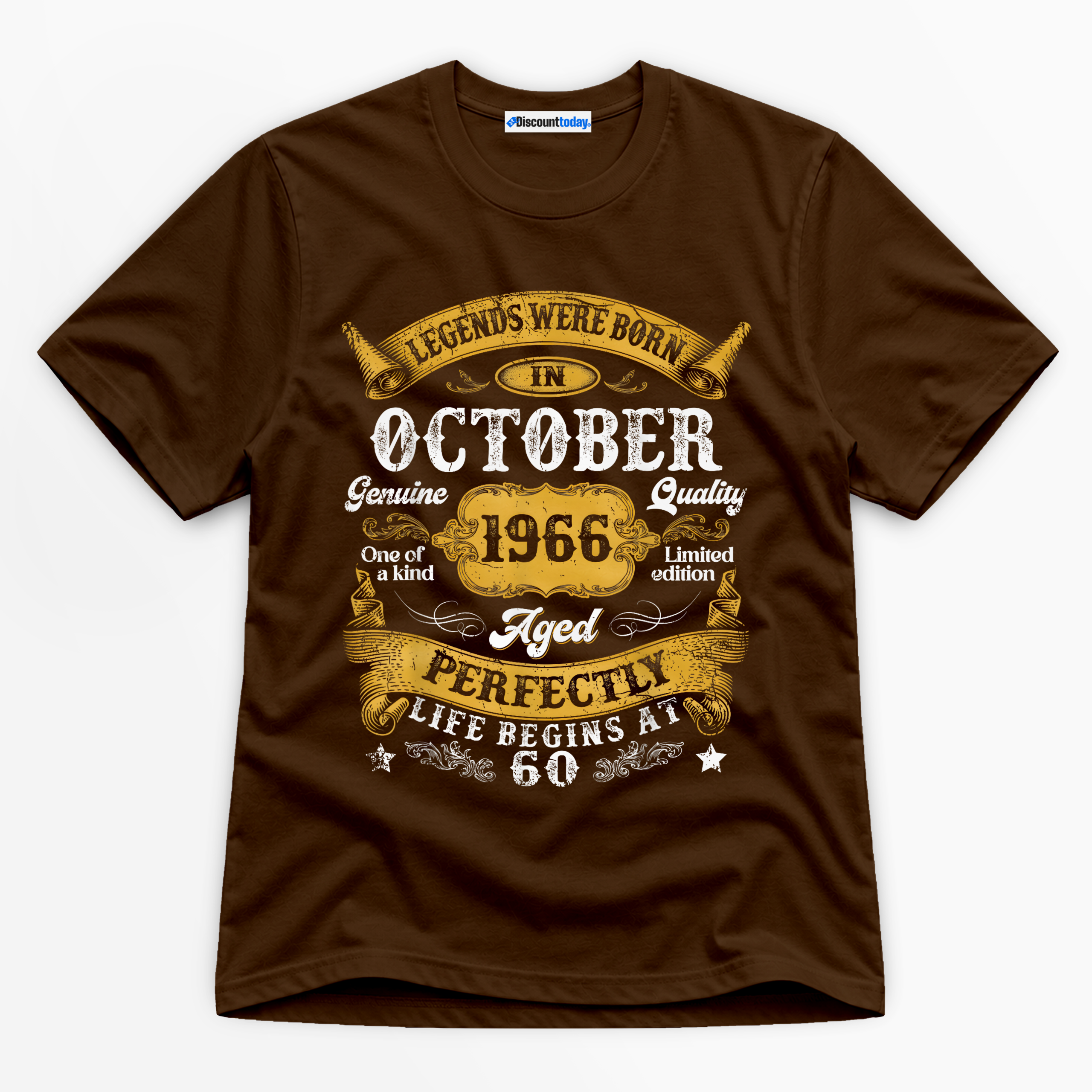 Legends Were Born In October 1966 Premium Graphic T-Shirt - Birthday catona-1120-v1