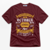 Legends Were Born In October 1966 Premium Graphic T-Shirt - Birthday catona-1120-v2