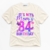 It's My Mom's 84th Birthday Premium Graphic T-Shirt - Birthday catona-1138-v2
