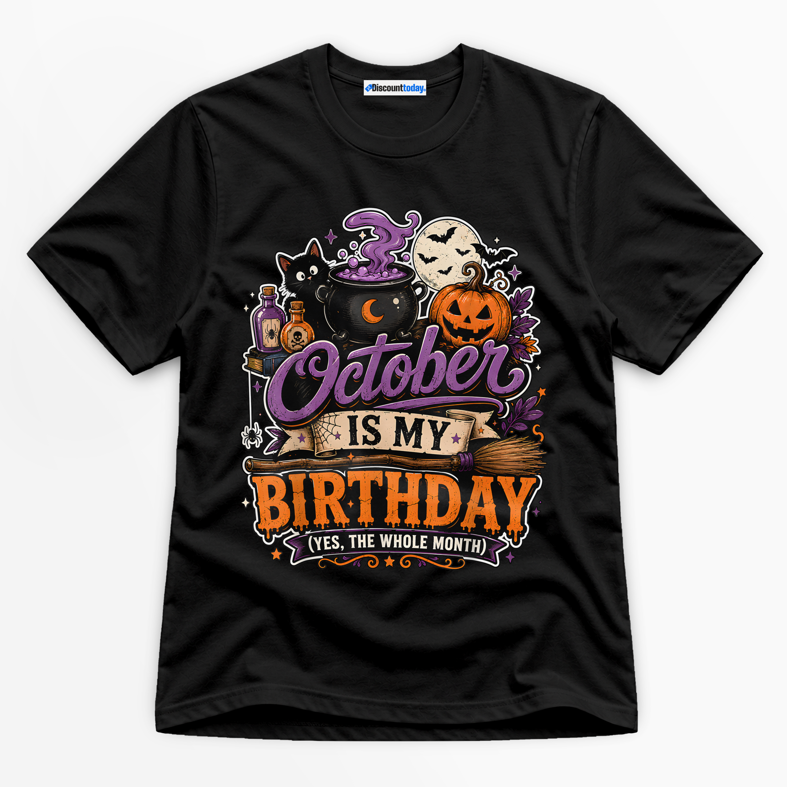October Is My Birthday Premium Graphic T-Shirt - Birthday catona-1139