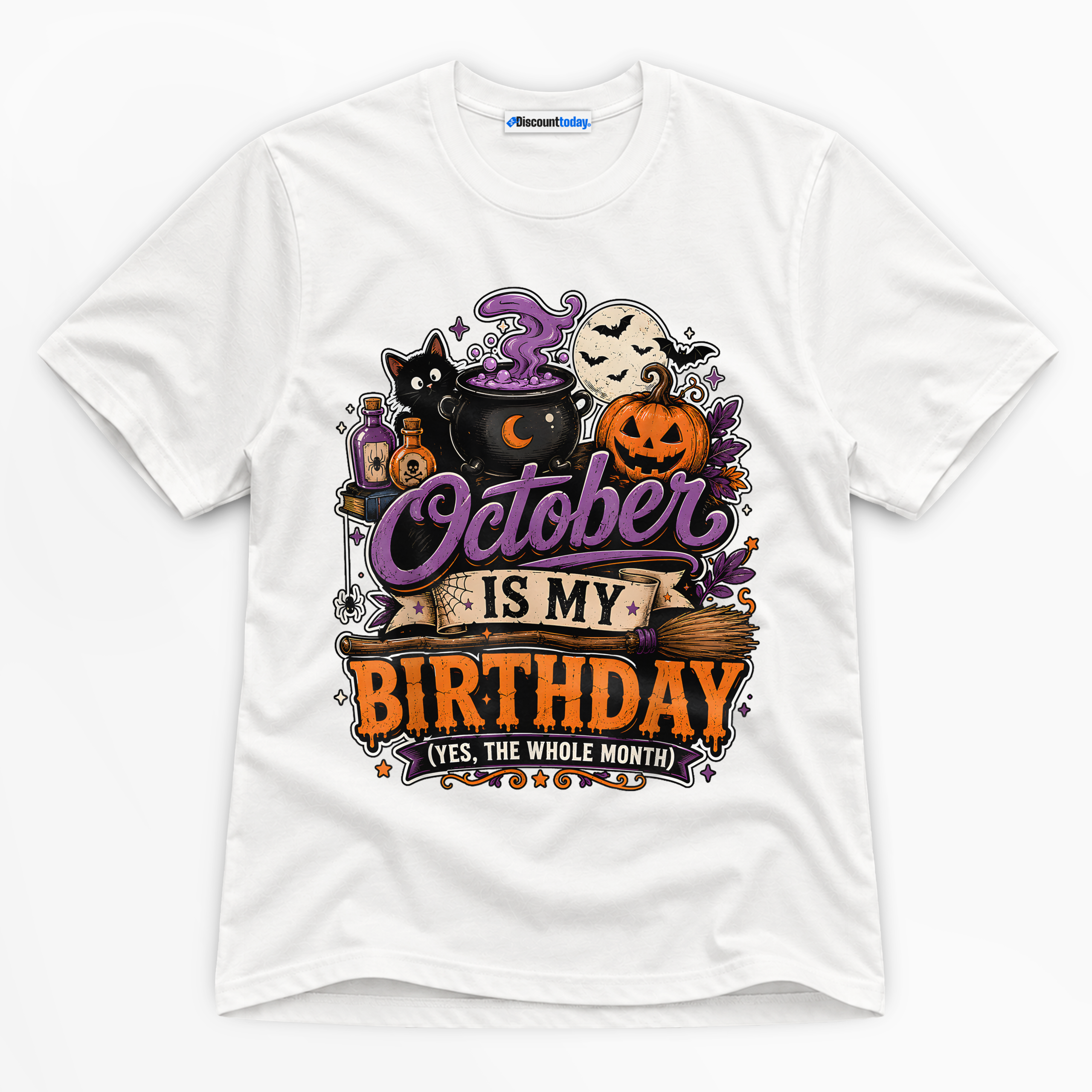 October Is My Birthday Premium Graphic T-Shirt - Birthday catona-1139-v1
