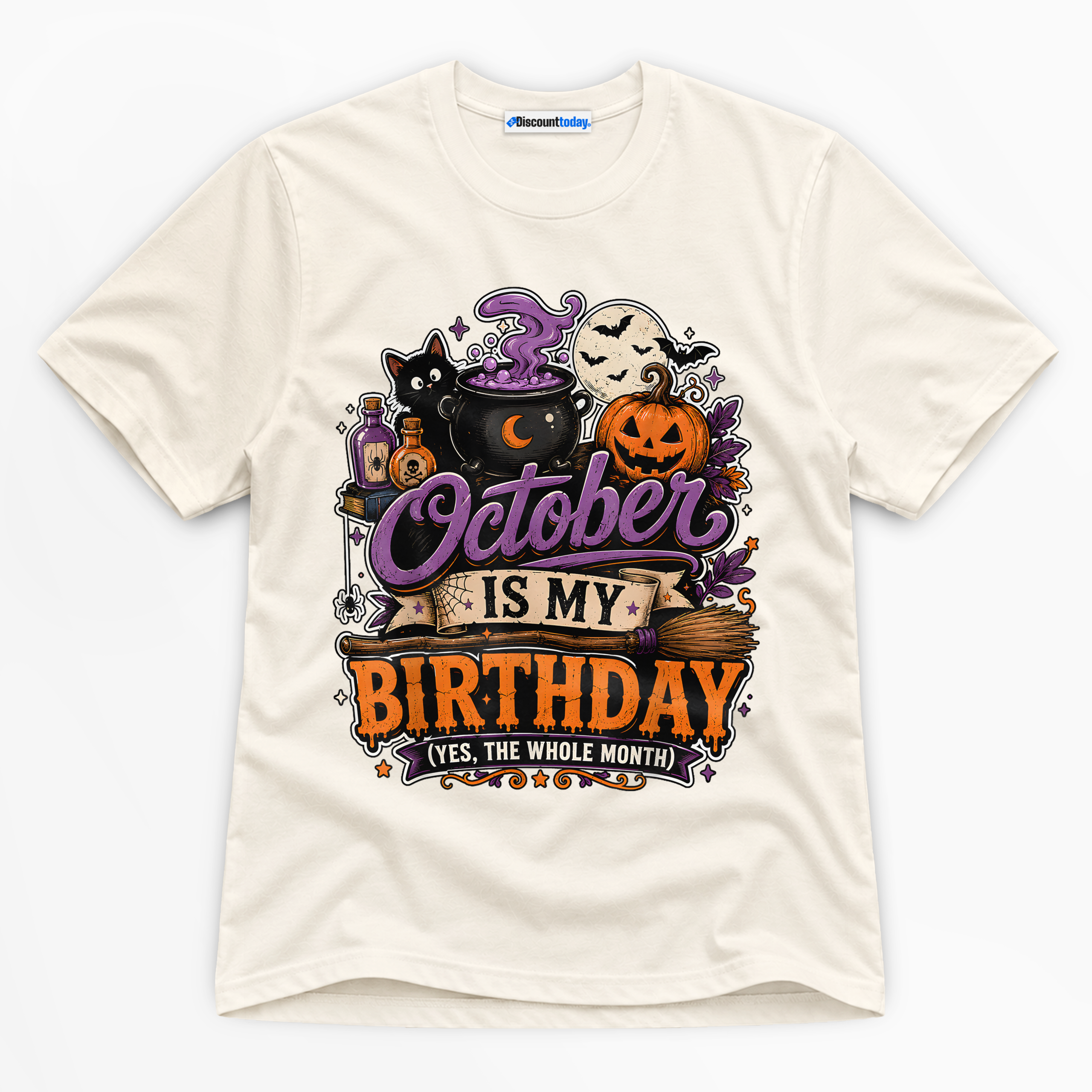 October Is My Birthday Premium Graphic T-Shirt - Birthday catona-1139-v2