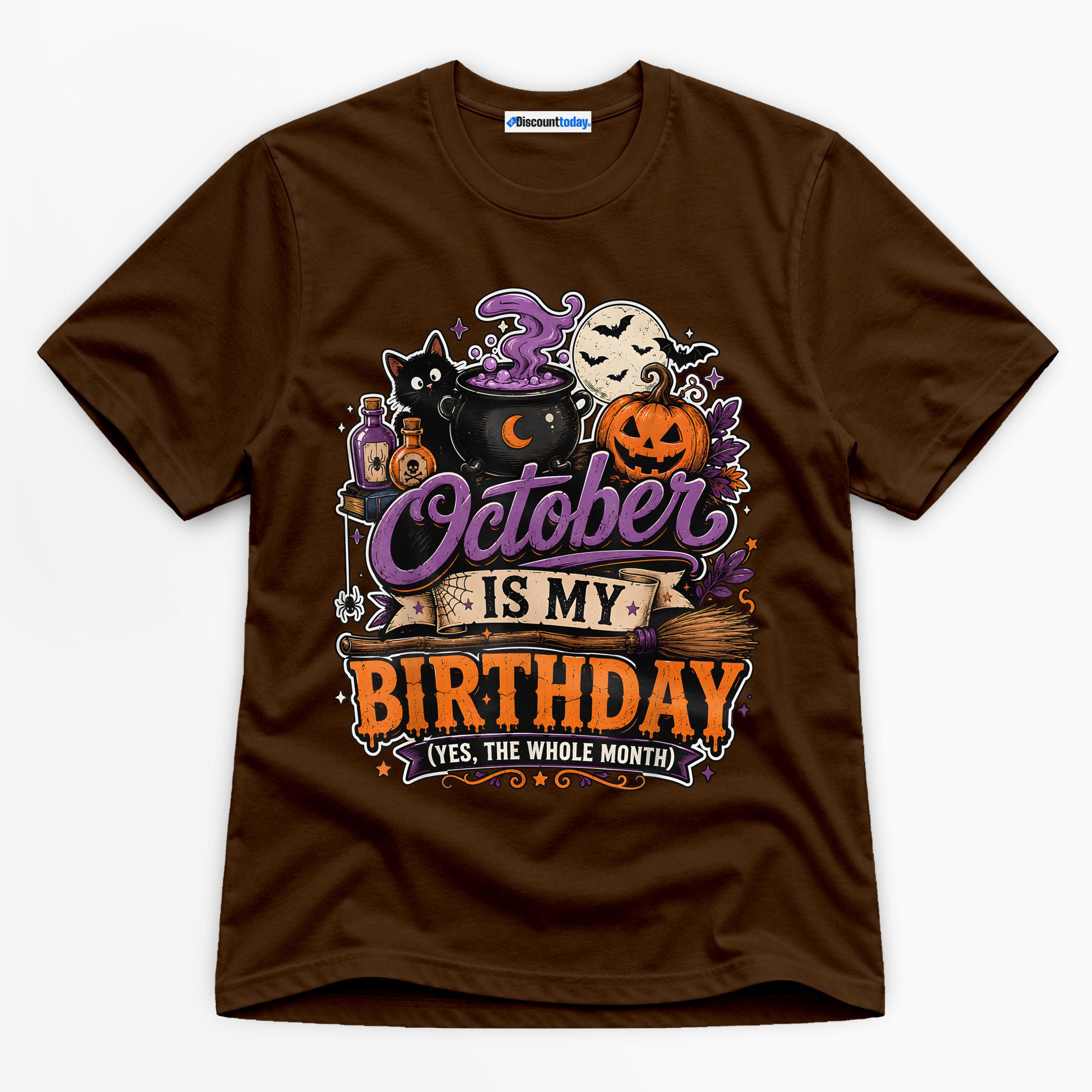 October Is My Birthday Premium Graphic T-Shirt - Birthday catona-1139-v4