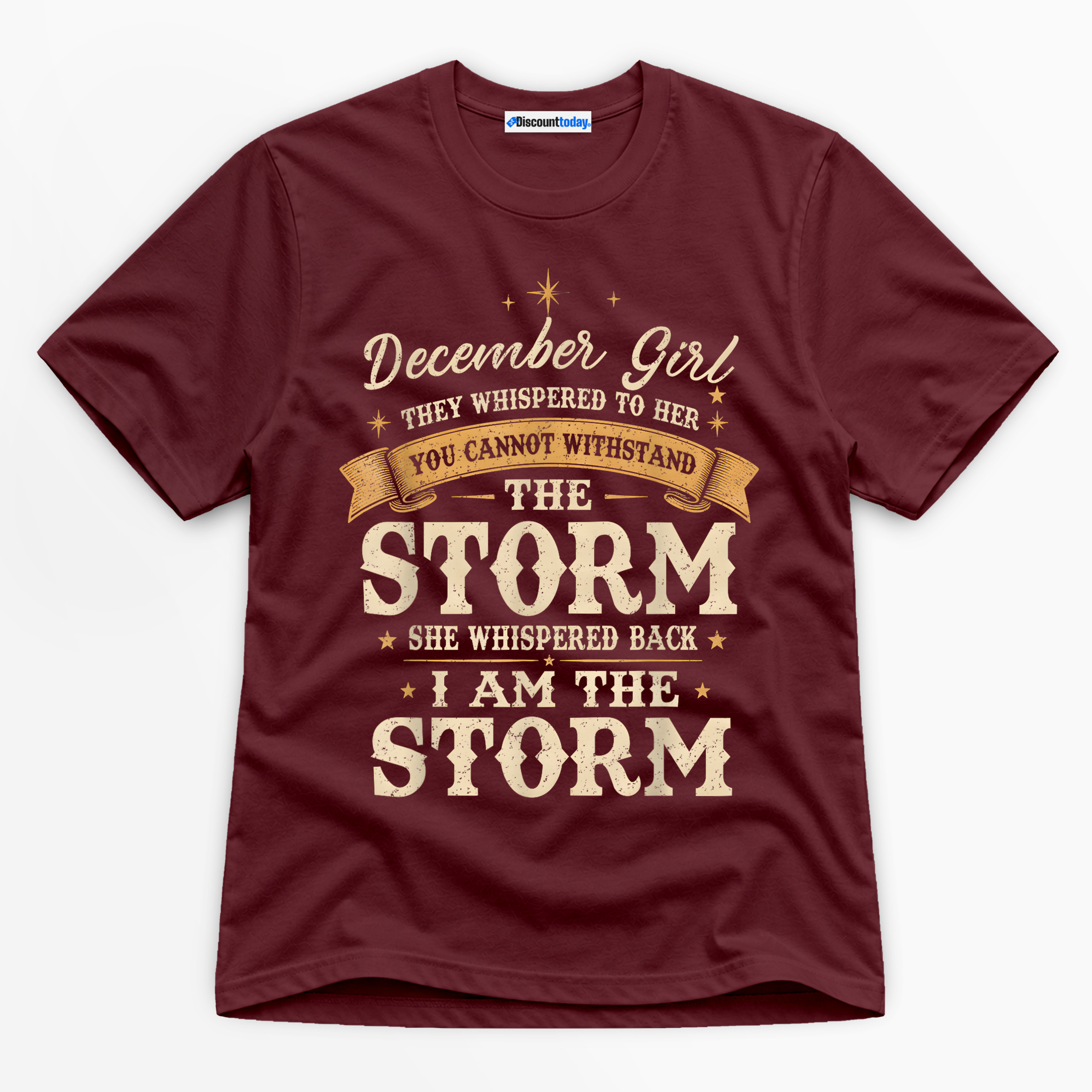 December Girl I Am The Storm Premium Graphic T-Shirt - Birthday catona-1141-v4