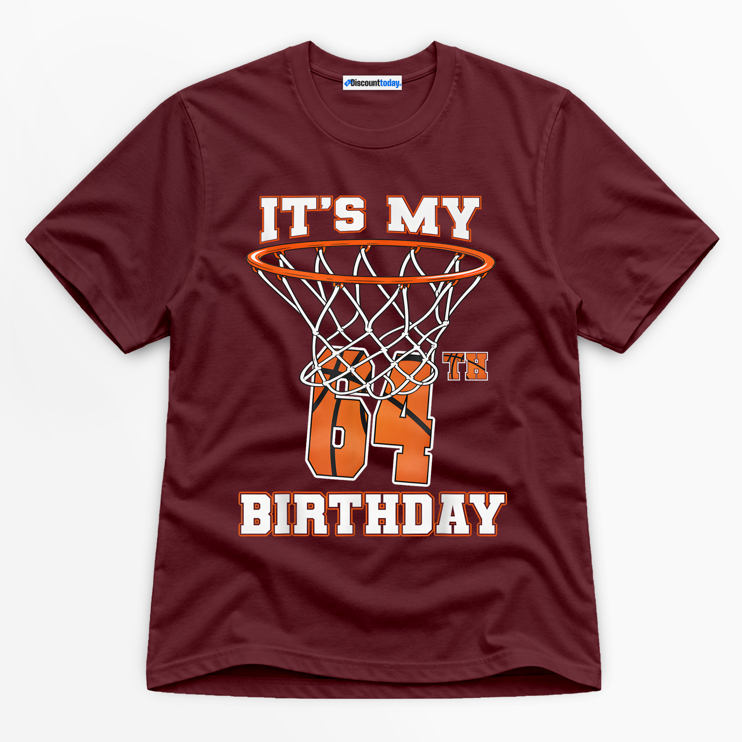It's My 64th Birthday Basketball Premium Graphic T-Shirt - Birthday catona-1143-v4