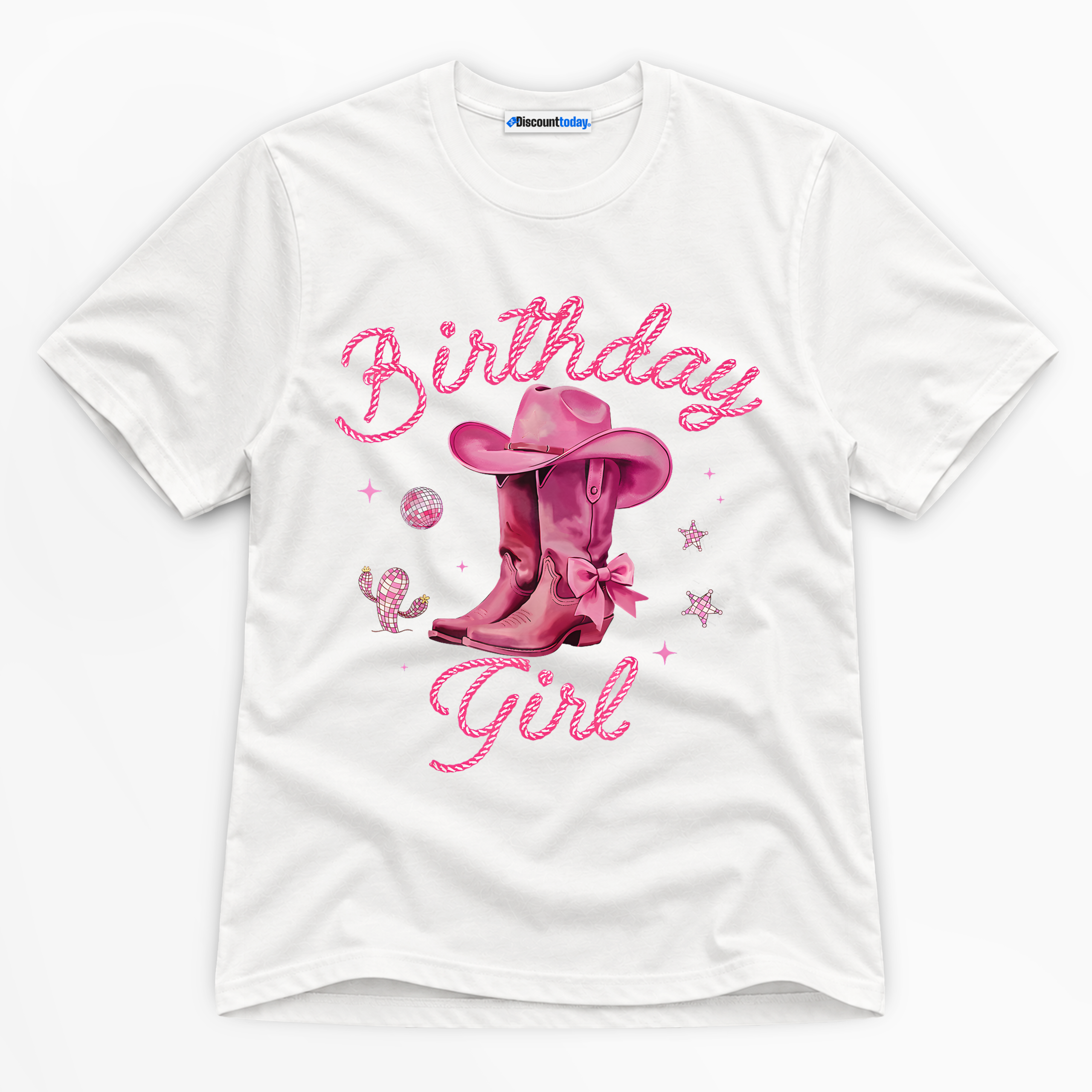 Birthday Girl Cowgirl Premium Graphic T-Shirt - Birthday catona-1144-v1