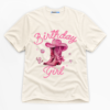 Birthday Girl Cowgirl Premium Graphic T-Shirt - Birthday catona-1144-v2