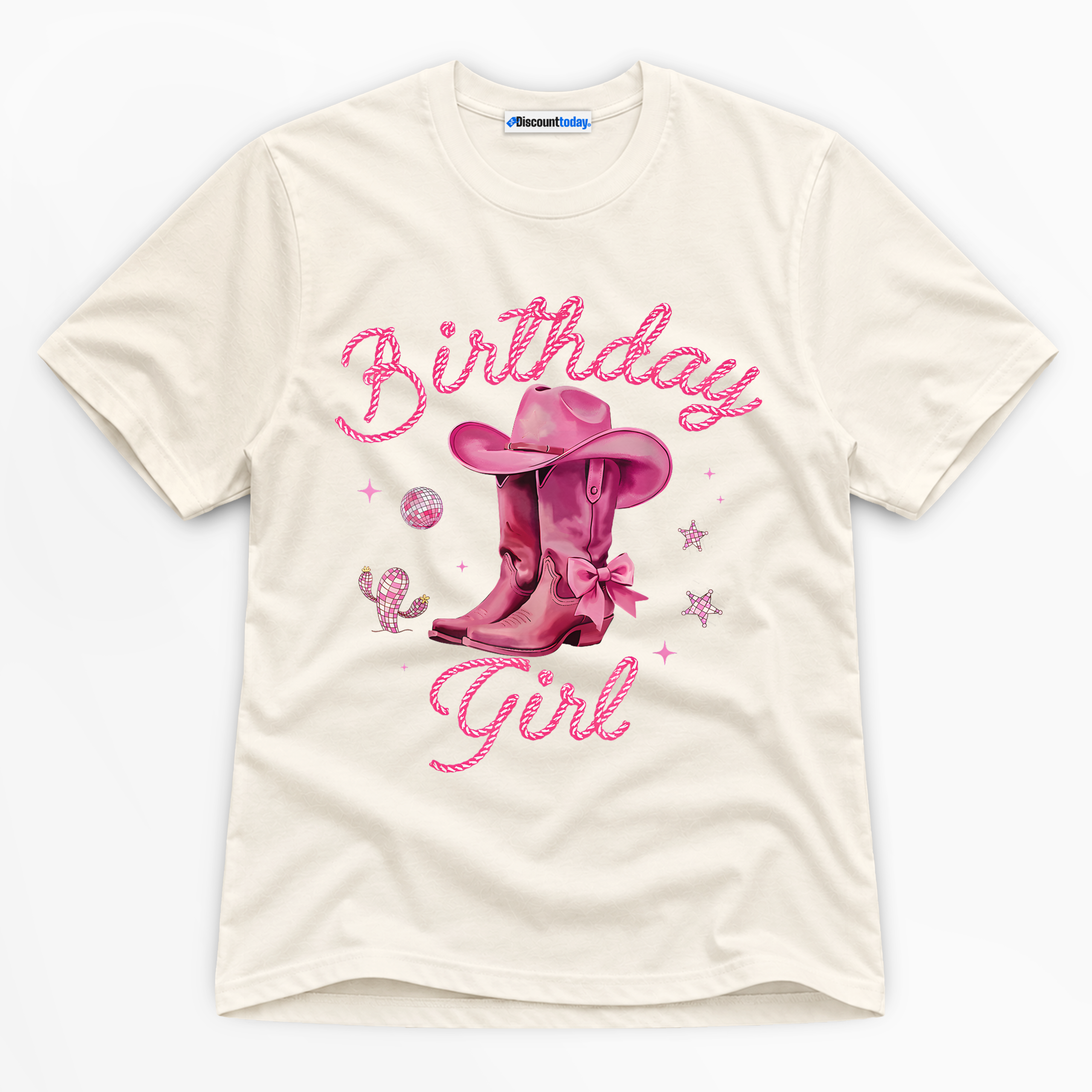 Birthday Girl Cowgirl Premium Graphic T-Shirt - Birthday catona-1144-v2