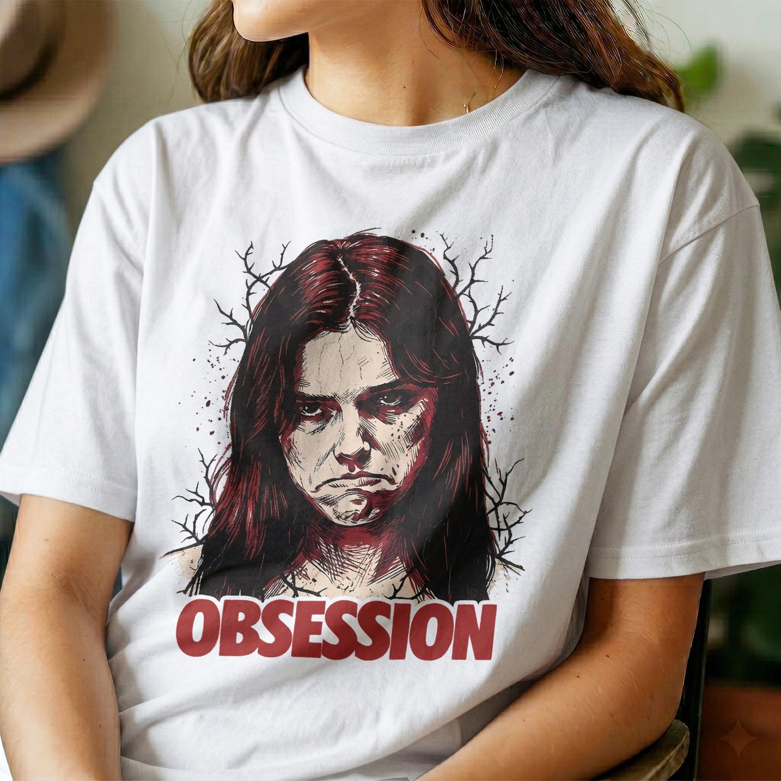 Obsession T-Shirt, Freaky Nikki Horror Movie Unisex Tee Obsession T-Shirt, Freaky Nikki Horror Movie Unisex Tee