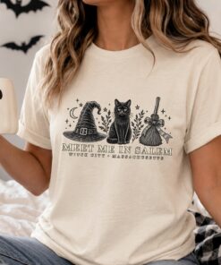 Meet Me in Salem Shirt, Salem Massachusetts Halloween Tee