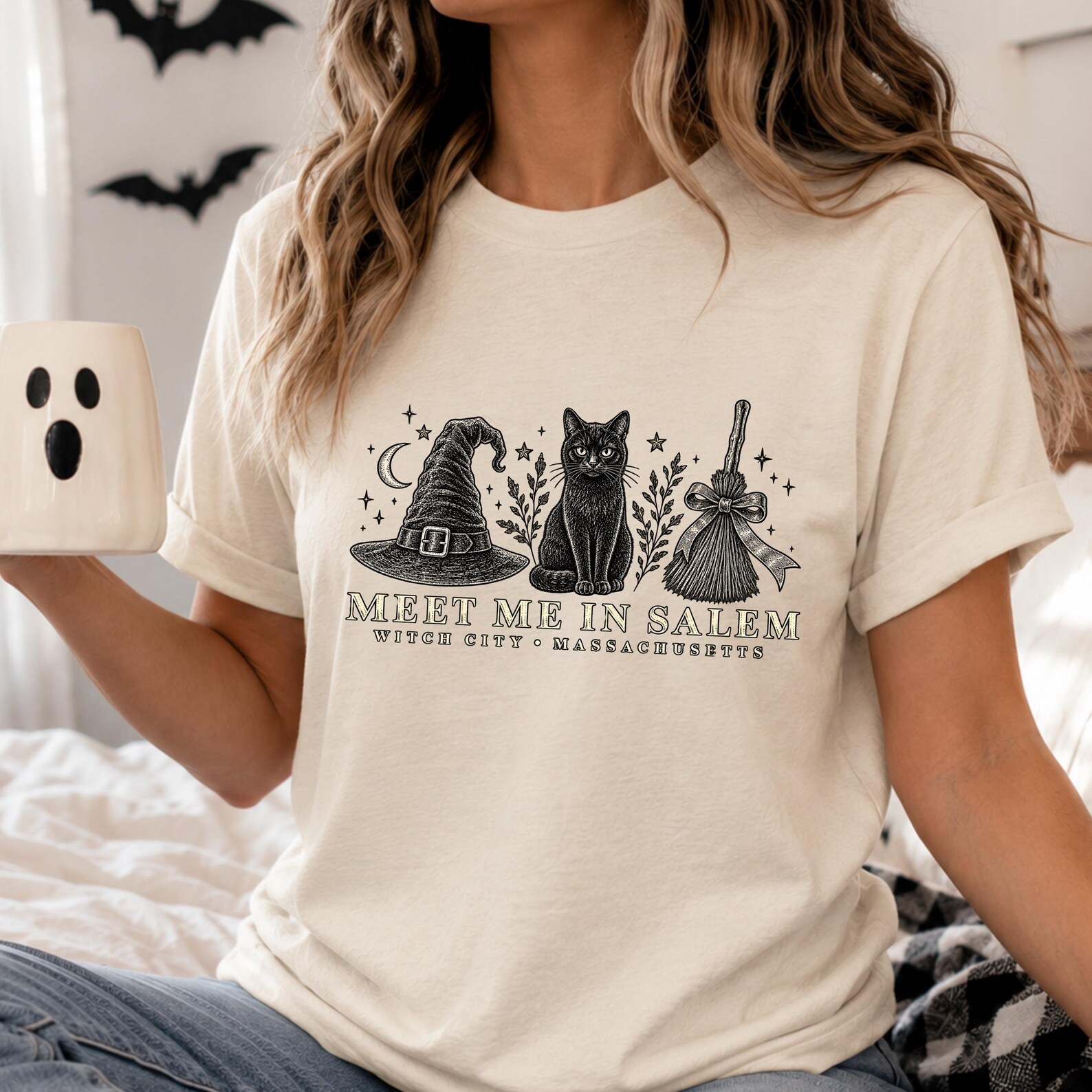 Meet Me in Salem Shirt, Salem Massachusetts Halloween Tee Meet Me in Salem Shirt, Salem Massachusetts Halloween Tee